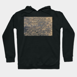 Abstract gold and yellow liquid water Hoodie